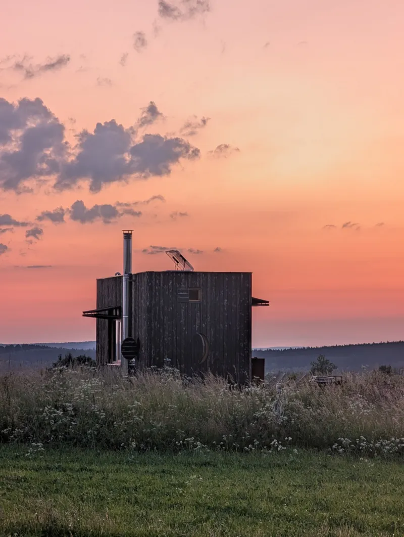 Glamping Na Malém Háji - Západ slunce