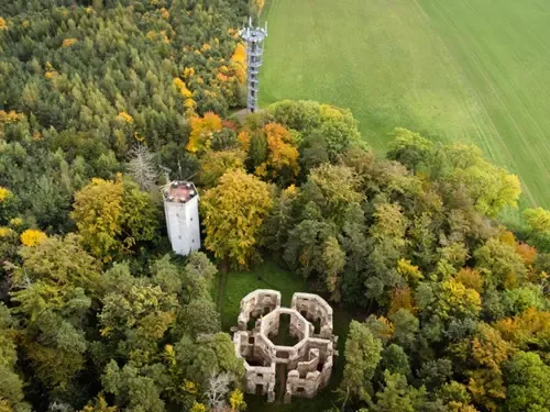 Zřícenina letohrádku Belveder v Suchdole u Kutné Hory