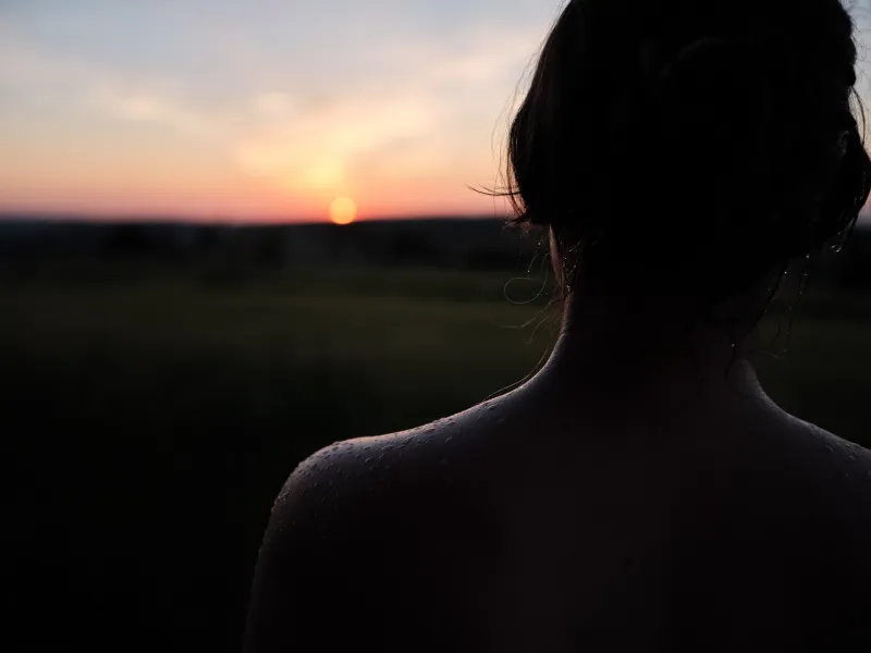 Glamping Na Malém Háji - Západ slunce
